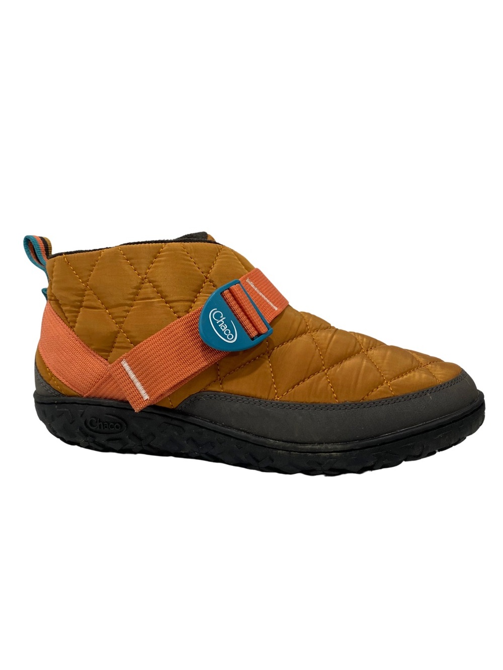 Chaco Ramble Puff Men’s 10.5 Retro Camel Brown Quilted Fleece Camp Boot Slippers